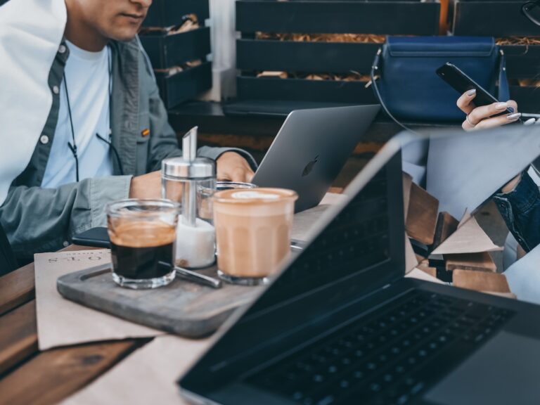 man using MacBook